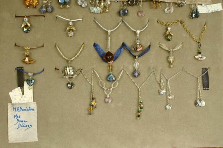 Pendants et BO en cristal AB